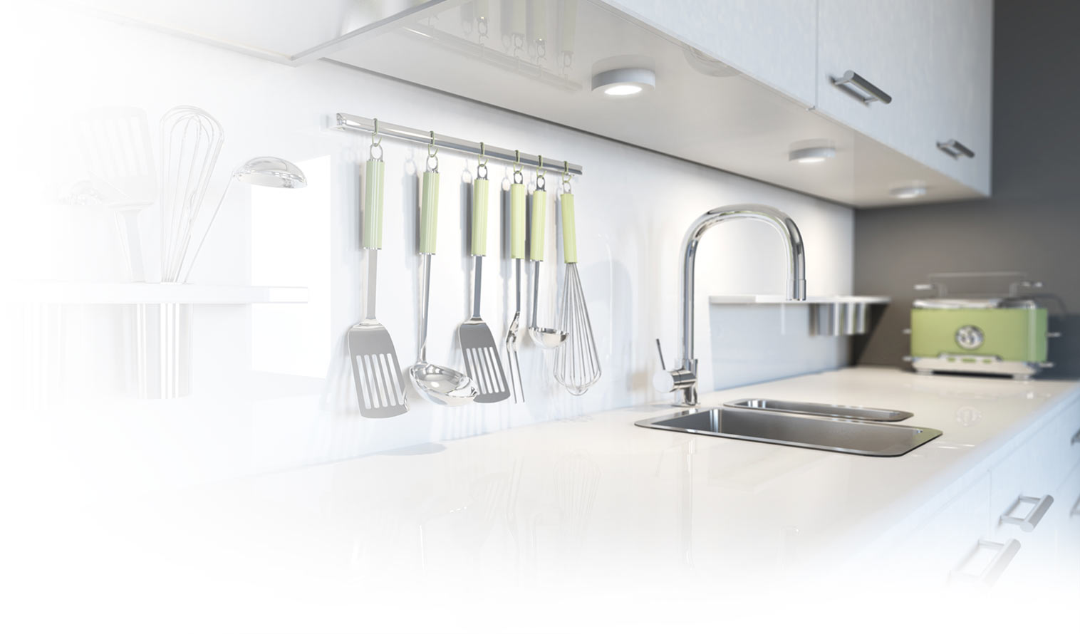 Kitchen faucets for conditioned water