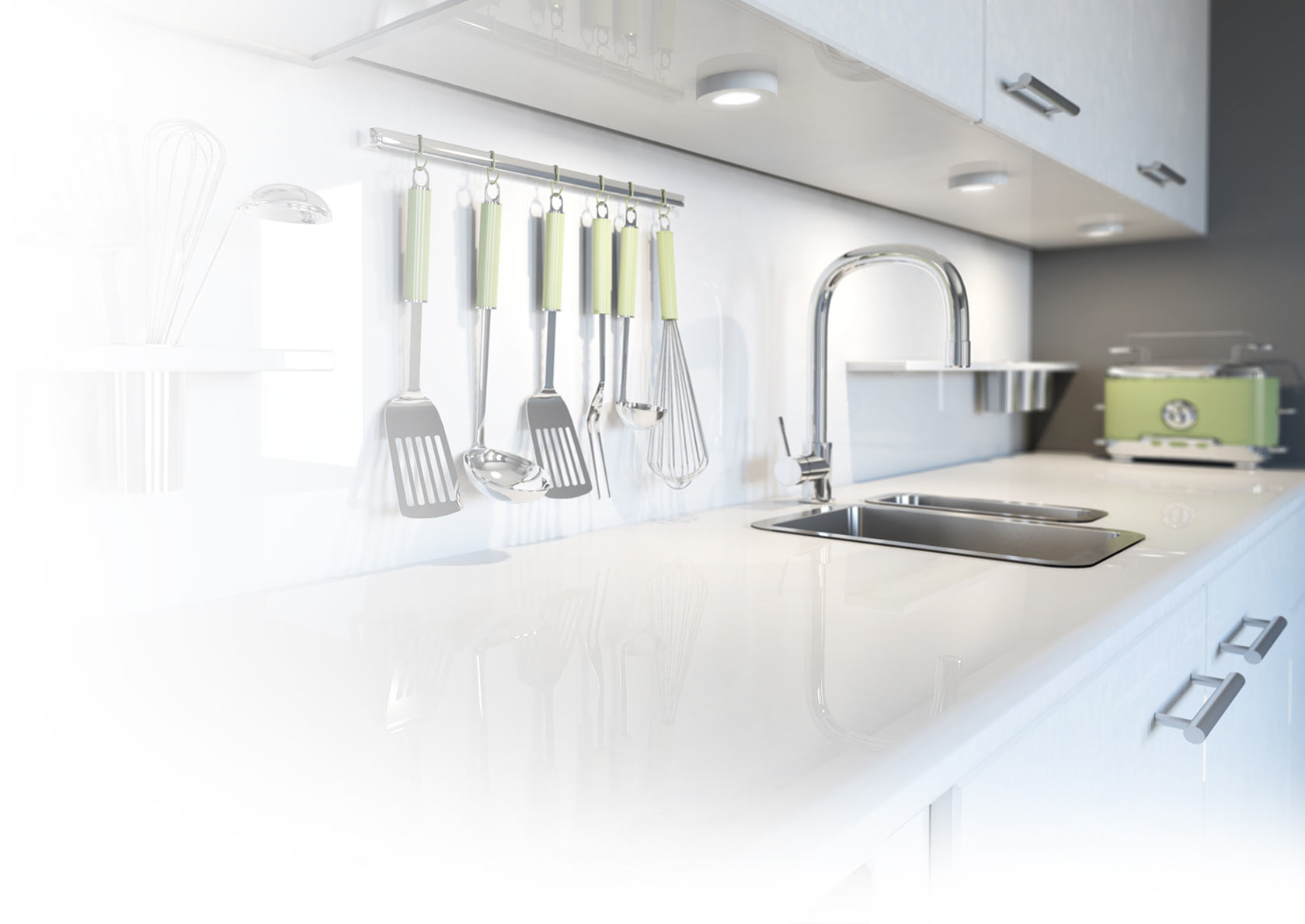 Water systems and faucets for kitchen